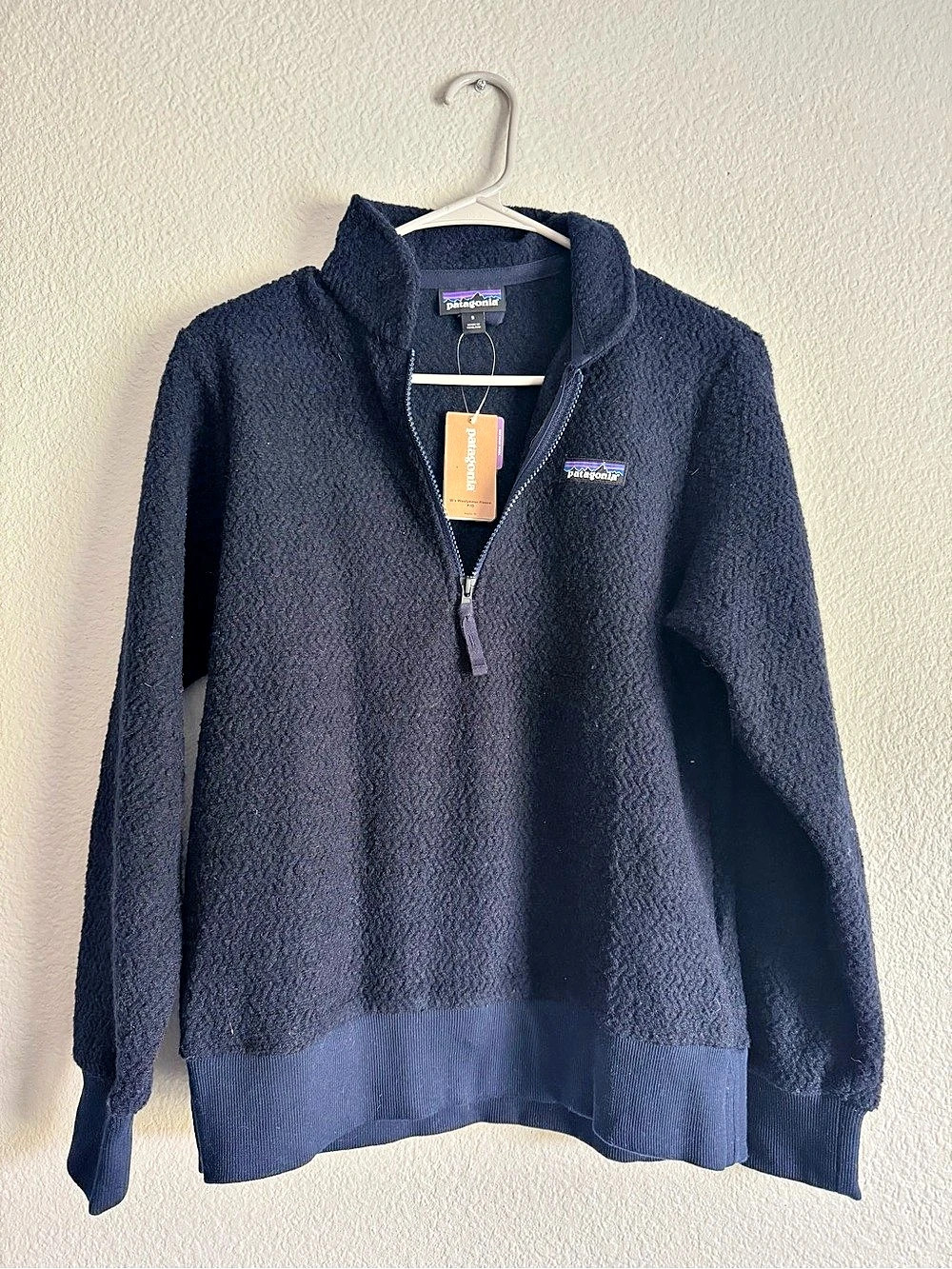 Patagonia Woolyester Fleece Half Zip Navy Pullover